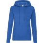 fruit of the loom Ladies classic hooded sweat royal_blue