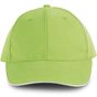 K-up Orlando - Casquette 6 panneaux lime/white