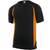 Velilla T-shirt technique bicolore - black/fluo_orange - XL