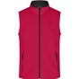 James&Nicholson Men´s Promo Softshell Vest red/black