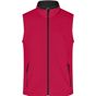 James&Nicholson Men´s Promo Softshell Vest red/black