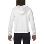 Comfort colors Ladies` Full Zip Hooded Sweatshirt white