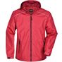 James&Nicholson Men´s Rain Jacket red/black