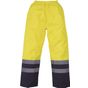 yoko Surpantalon haute visibilité imperméable hi_vis_yellow/navy