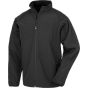 Result Recycled mens 2-layer printable softshell jacket black