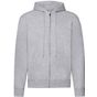 fruit of the loom Classic Hooded Sweat Jacket heather_grey