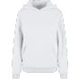Build Your Brand Ladies Fluffy Hoody White