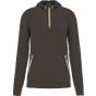 ProAct Sweat-shirt à capuche 1/4 zip sport unisexe dark_grey