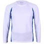 Cona Sports Racer Longsleeve Tech Tee white/royal_blue