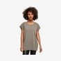 Build Your Brand Ladies Acid Washed Extended Shoulder Tee