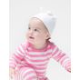 babybugz Baby 1 Knot Hat white