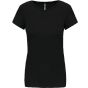 Kariban T-shirt col rond manches courtes femme black
