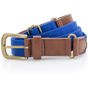 Asquith & Fox Ceinture en toile et similicuir royal