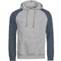 Tee Jays Unlabeled Two-tone Hooded Sweatshirt heather_grey/ink