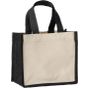 Nutshell Sac cabas en toile de jute natural/black
