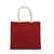 kimood Sac style cabas en toile de jute - modèle moyen cherry_red/gold