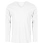 Xo by Promodoro Men´s V-Neck T-Shirt Longsleeve white