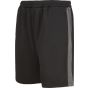 Finden+Hales Adults' knitted shorts with zip pockets black/gunmetal