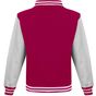 AWDis Just Hoods Veste Varsity hot_pink/white