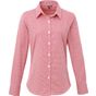 Premier Chemise à micro-carreaux vichy et manches longues pour femme red/white