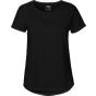 Neutral Ladies Roll Up Sleeve T-Shirt black
