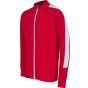 Finden+Hales Adults' knitted tracksuit top red/white