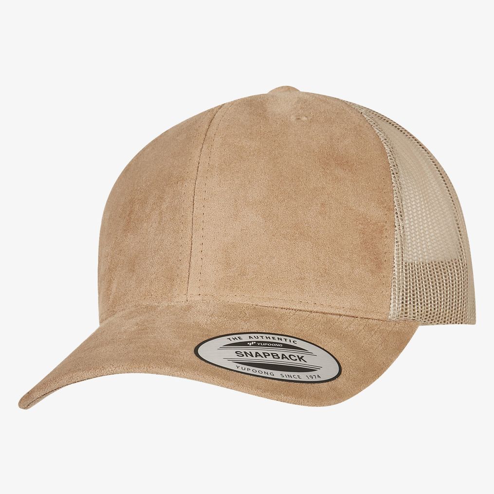 Suede Leather Trucker Cap flexfit