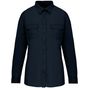 kariban Chemise safari manches longues femme - navy - S