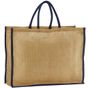 Westford Mill Sac de marché en jute amidonné naturel natural/navy