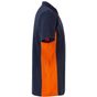 Velilla Polo bicolore manches courtes navy/orange