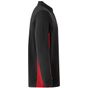 Velilla Polo bicolore manches longues black/red