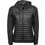 Tee Jays Women's hooded crossover jacket black/black