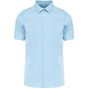Kariban Chemise coton / élasthanne manches courtes light_blue