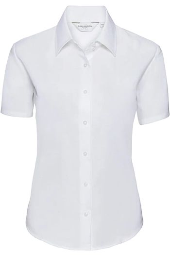 Image produit Chemise Oxford cintrée manches courtes femme