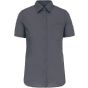 Kariban Chemise popeline polycoton manches courtes entretien facile femme urban_grey