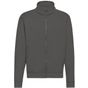 fruit of the loom Classic Sweat Jacket graphite_clair