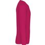 kariban T-shirt homme manches longues encolure ronde fuchsia