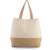 kimood Sac shopping en toiles de coton & jute natural/natural