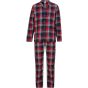 SF Clothing Men´s tartan lounge set red_navy_check