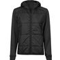 tee jays Women's hybrid-stretch hooded jacket black/black