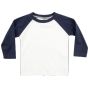 Larkwood Long Sleeved Baseball T-Shirt white/navy