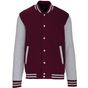 Kariban Blouson molleton teddy Unisexe wine/oxford_grey