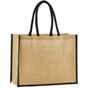 westfordmill Tote bag classique en jute amidonné naturel natural/black