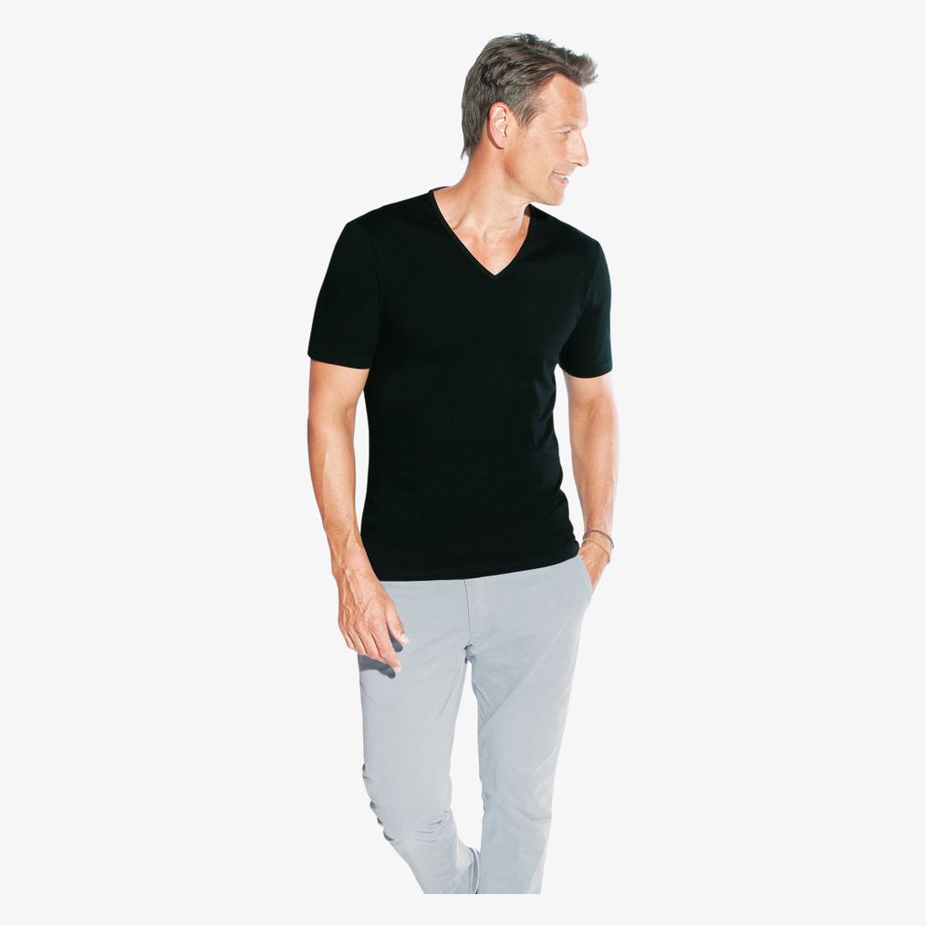 Men´s Slim Fit V-Neck-T Promodoro