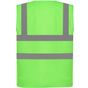 Yoko Gilet haute visibilité à maille ajourée recyclée lime