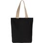 Kimood Sac Shopping recyclé à fond plat black_night/hemp