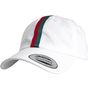 flexfit Stripe Dad Hat white/fire_red/green