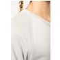 Kariban Sweat-shirt BIO col rond manches raglan femme  snow_grey