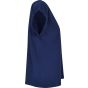 Build Your Brand Ladies Extended Shoulder Tee light_navy