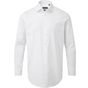 Premier Chemise en popeline stretch à manches longues pour homme white